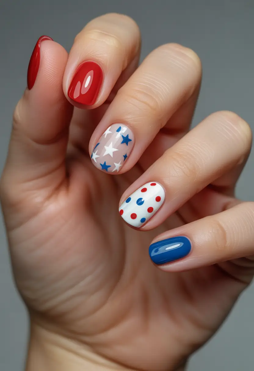 july nails ideas 2025 Confetti Party on Short Tips