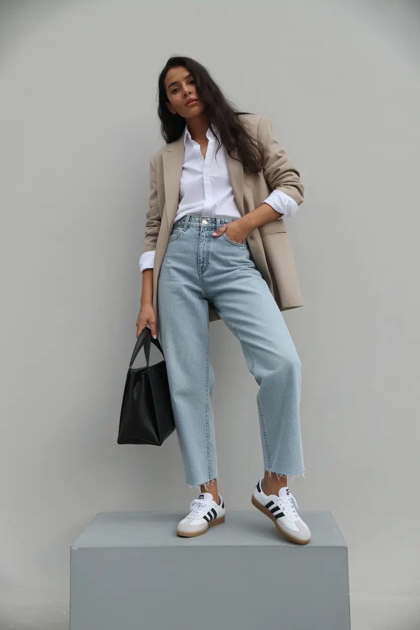 mom outfits ideas for fall Effortless Cool in Neutrals and Denim