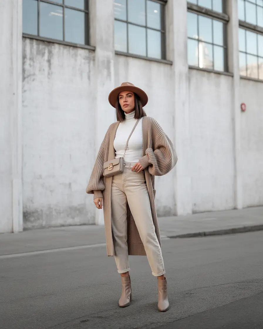 mom outfits ideas for fall Neutral Layers & Soft Edges