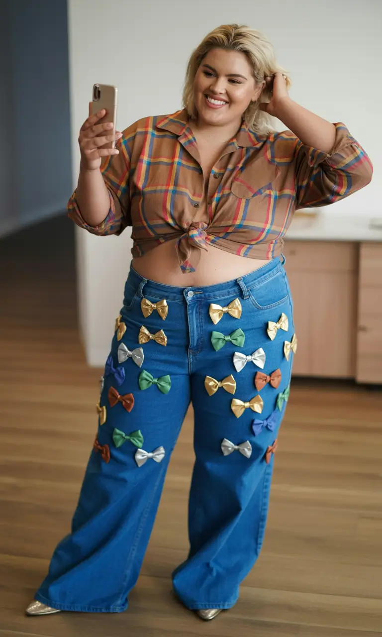 plus size fall fashion ideas 2025 Casual Whimsy with a Playful Twist