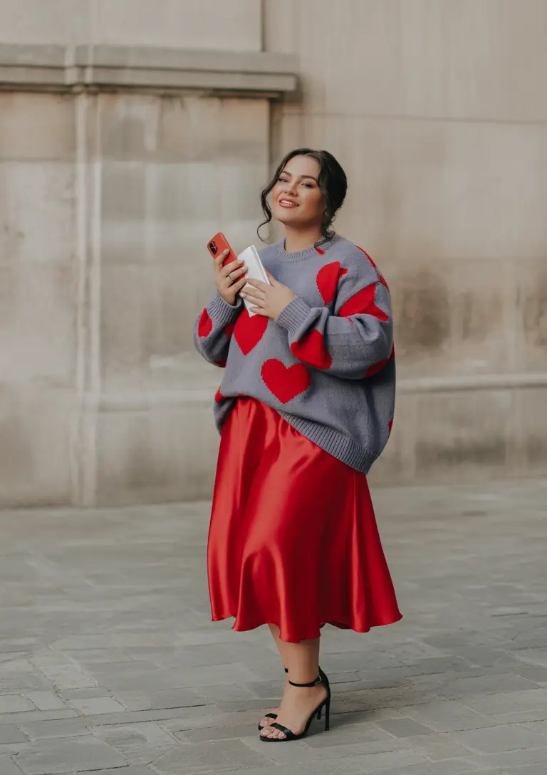 plus size fall fashion ideas 2025 Satin Statements for Sweet Fall Evenings