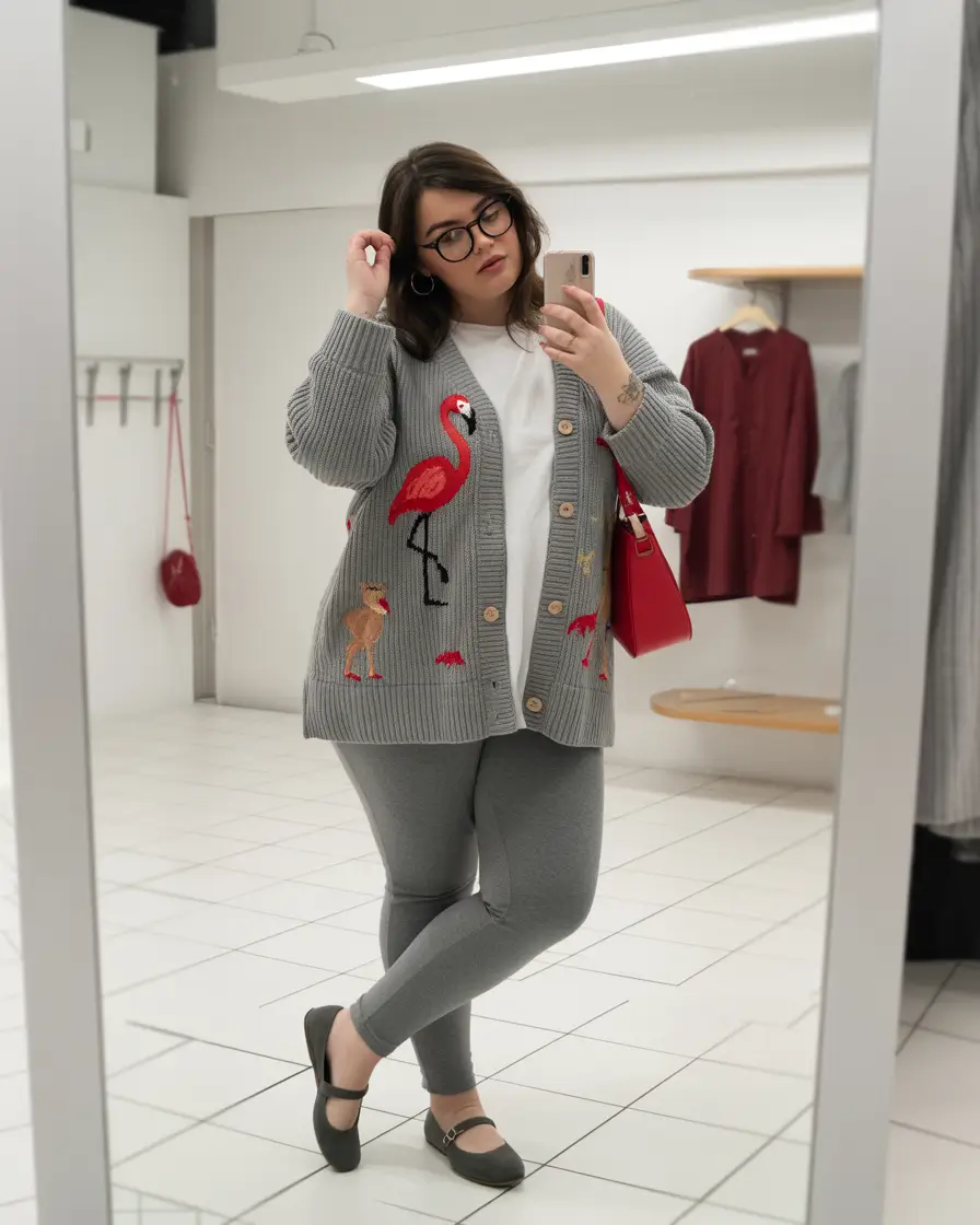 plus size fall fashion Playful Knitwear for Casual Work Days