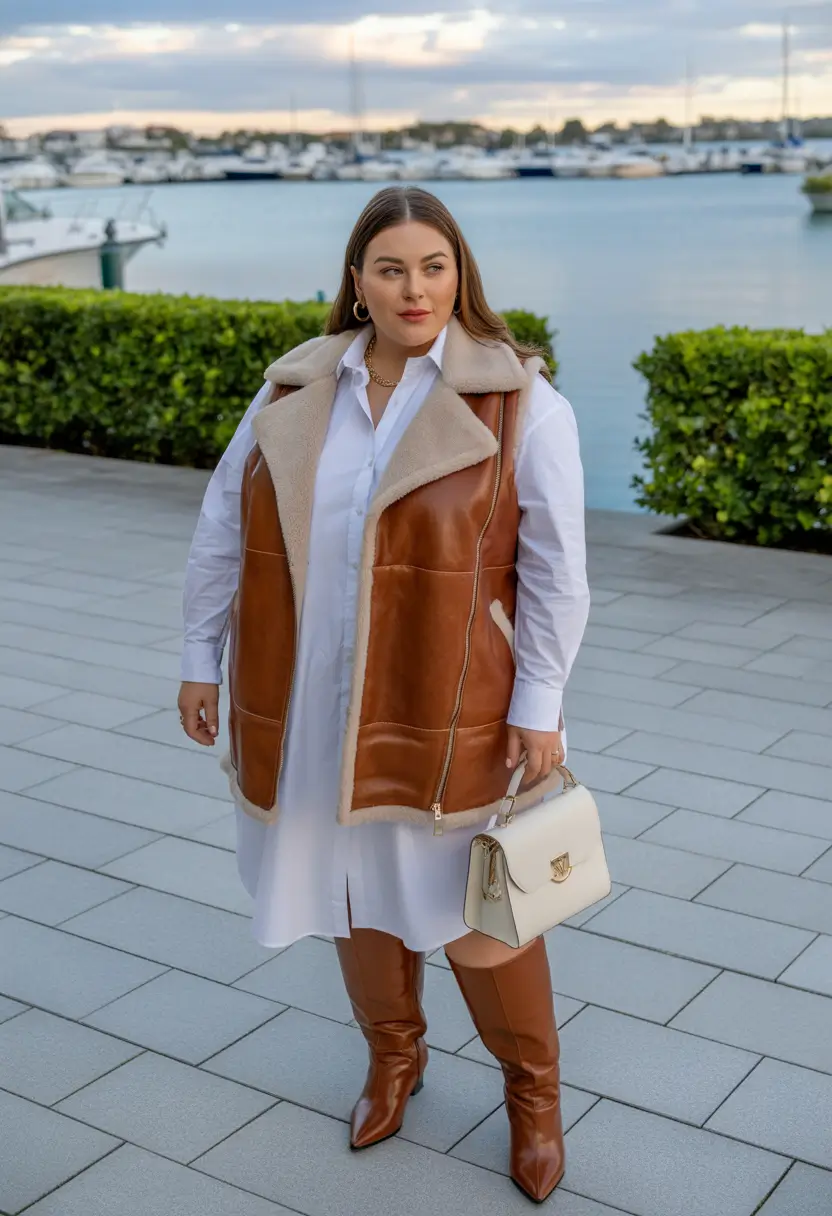 plus size fall fashion ideas 2025 Polished Layers for Luxe Autumn Days