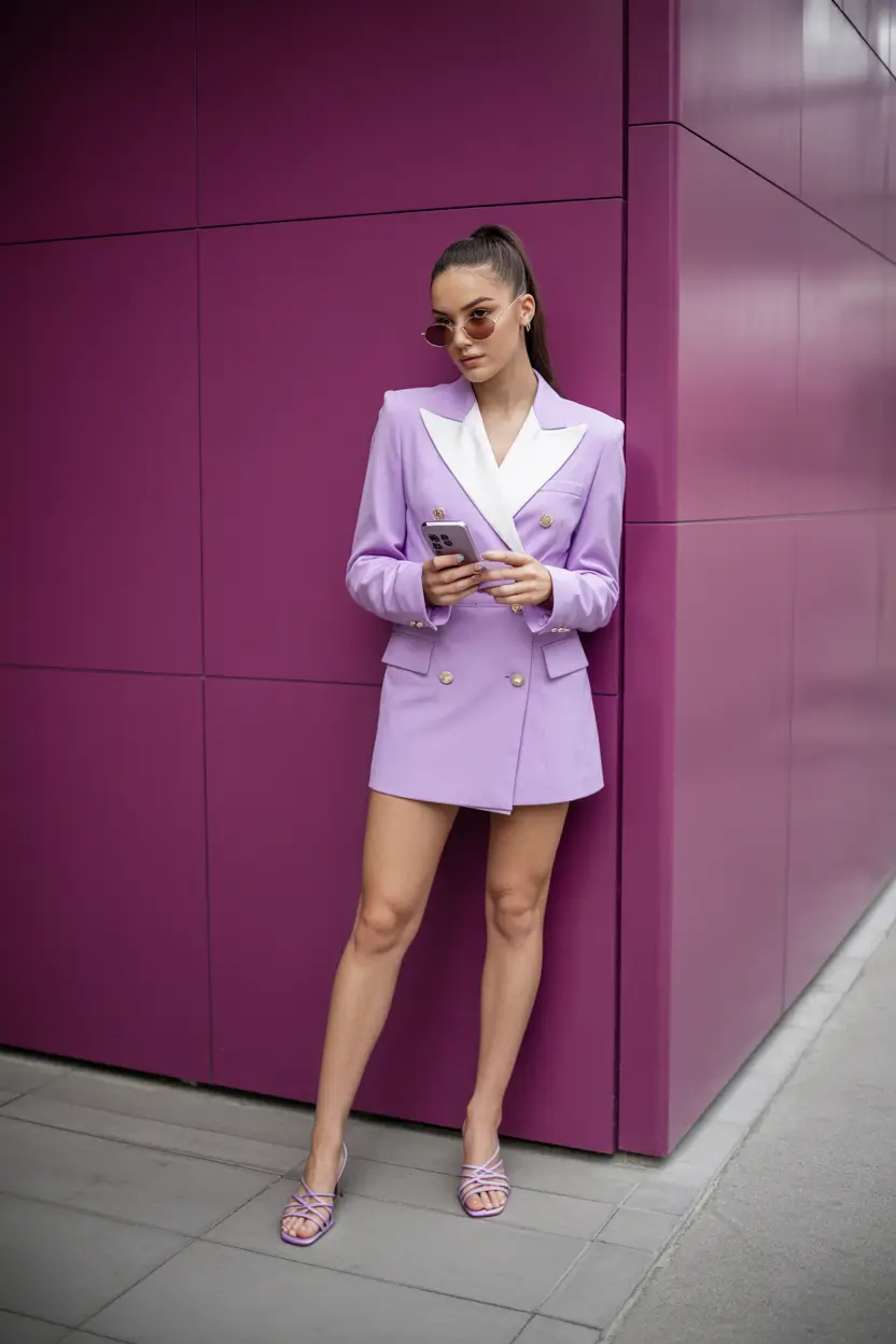 summer to fall transition outfits Purple Reigns Supreme