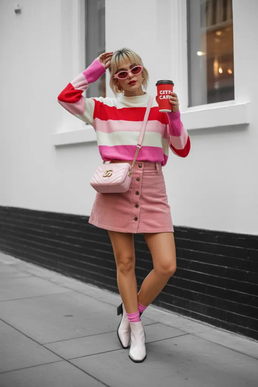 summer to fall transition outfits Retro Pop: Youthful Energy Meets Fall Texture