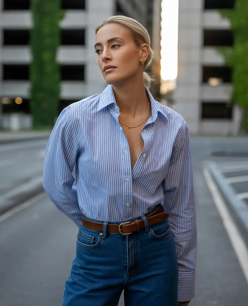 summer to fall transition outfits Smart Stripes and Street Swagger