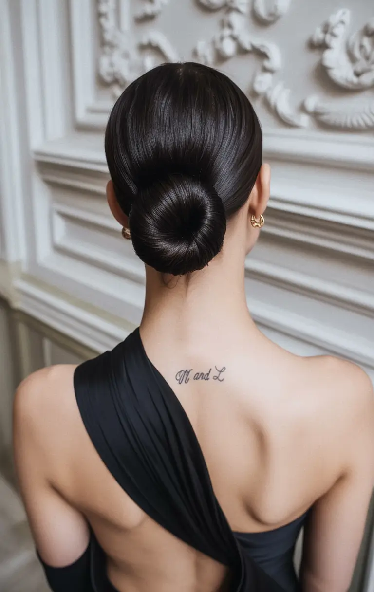 Fall hairstyle Classic Ballerina Elegance with a Sleek Finish