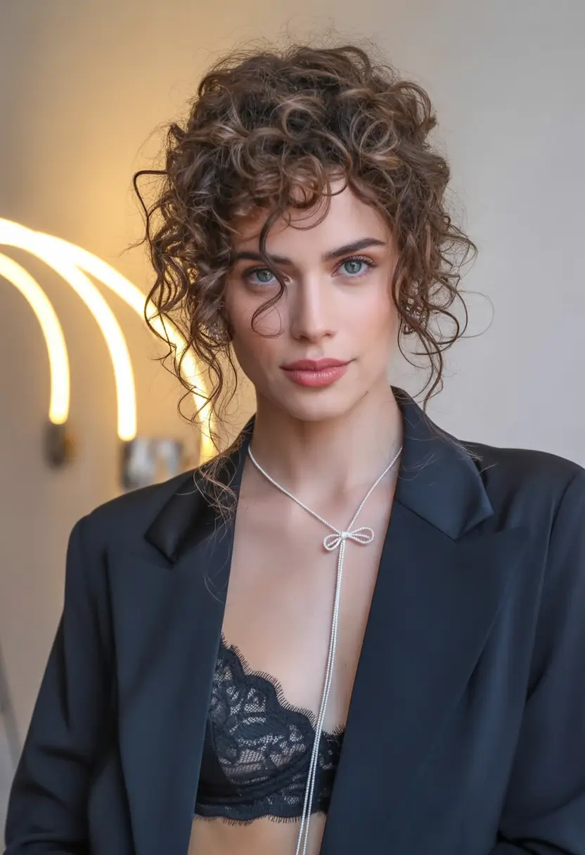 Fall hairstyle The Power Curl Updo