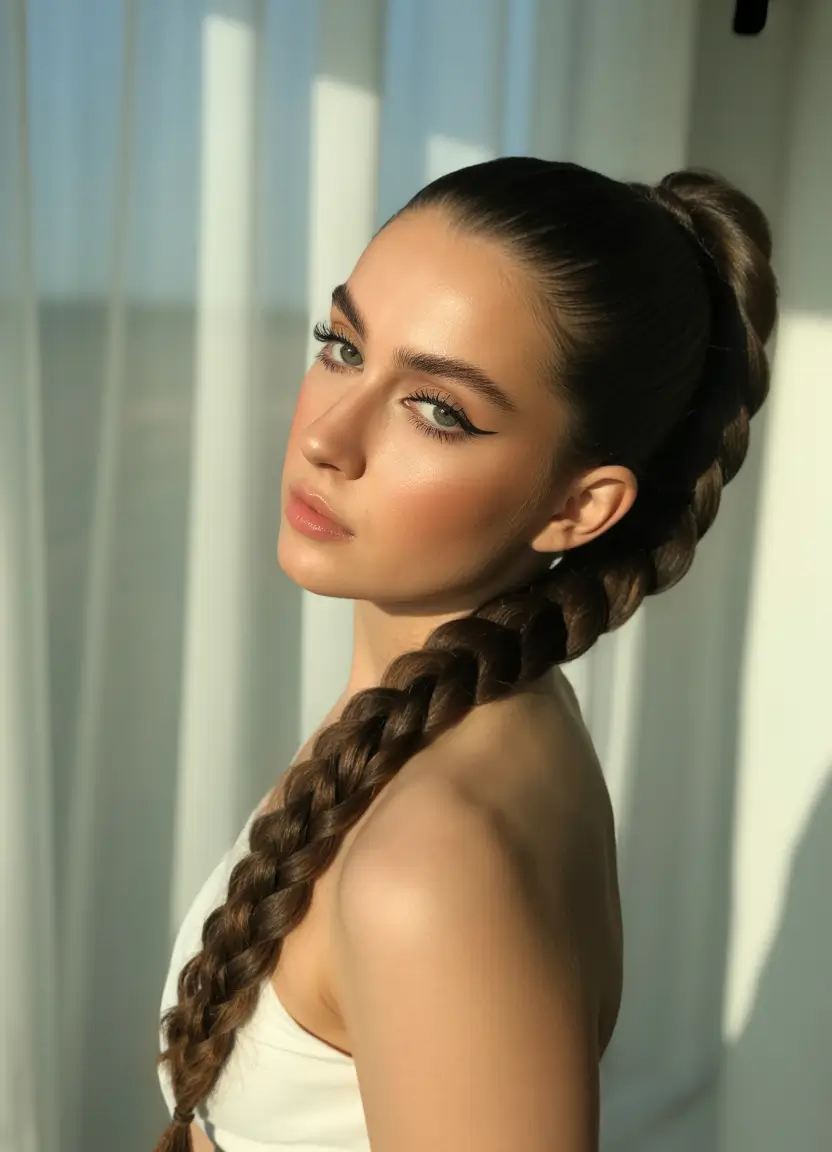 Fall hairstyle Sleek Warrior Braid