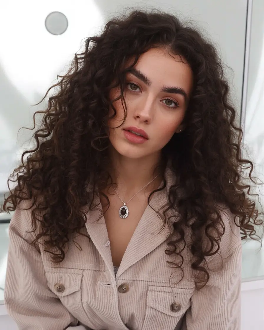 Fall hairstyle Soft Defined Curls for Effortless Cool