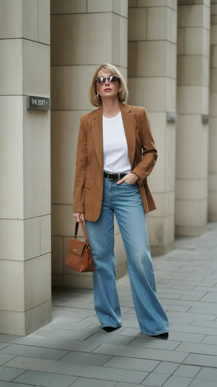 fall outfits for women over 40 The Return of Tailored Denim