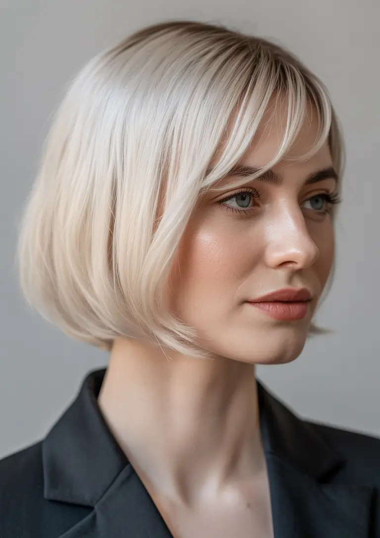 Fall Haircuts+Mini French Bob with Micro Fringe