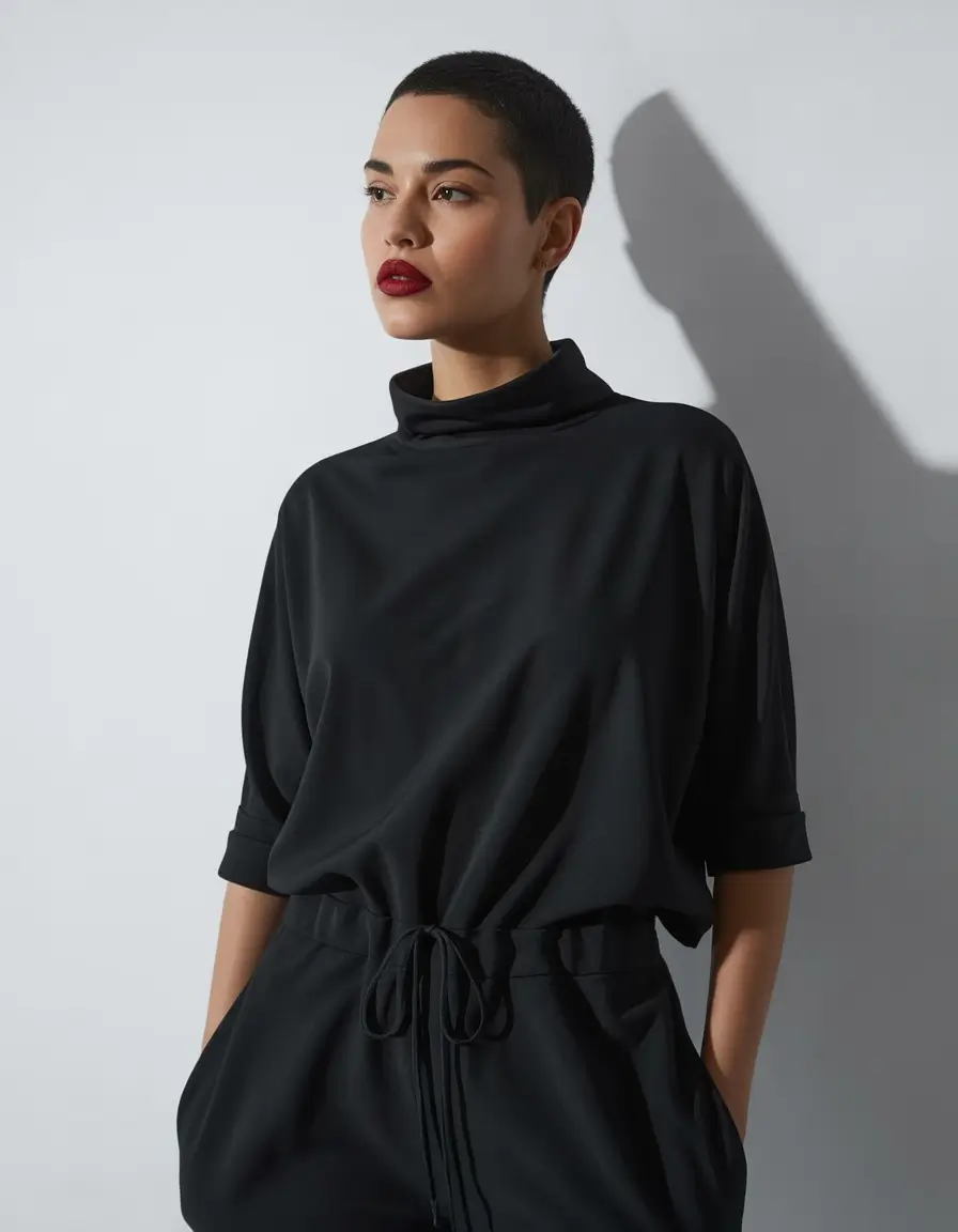 Fall Haircuts+Buzzed Beauty with Defined Shape