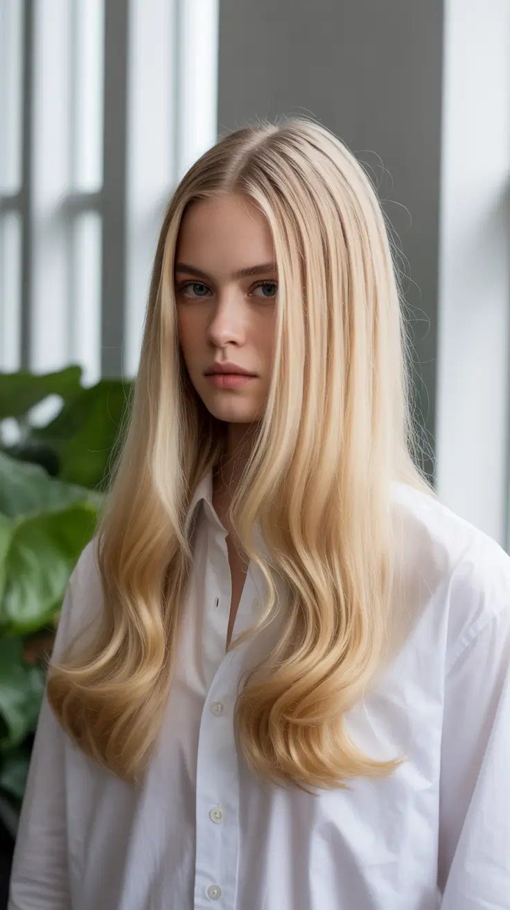 Fall Haircuts 2025 Butter Blonde Blowout with Soft Ends