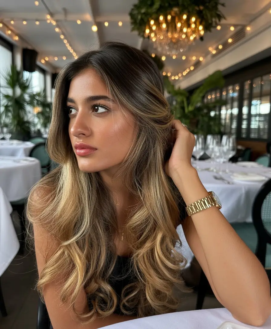 Trends 2025 Softly Melted Honey Balayage Fall latina hair color