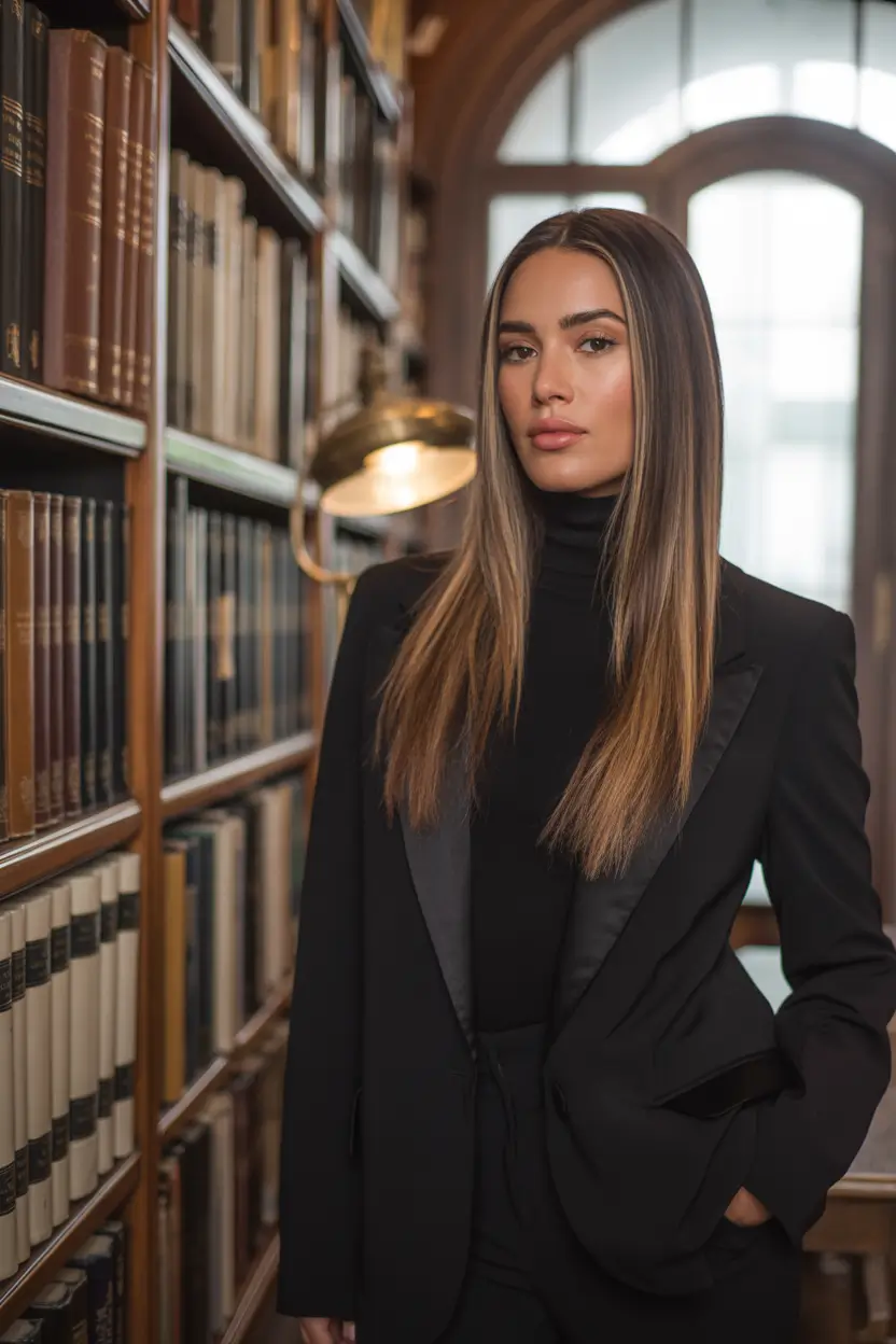 fall-latina-hair-color-Glossy-Power-Brunette-With-Razor-Precision