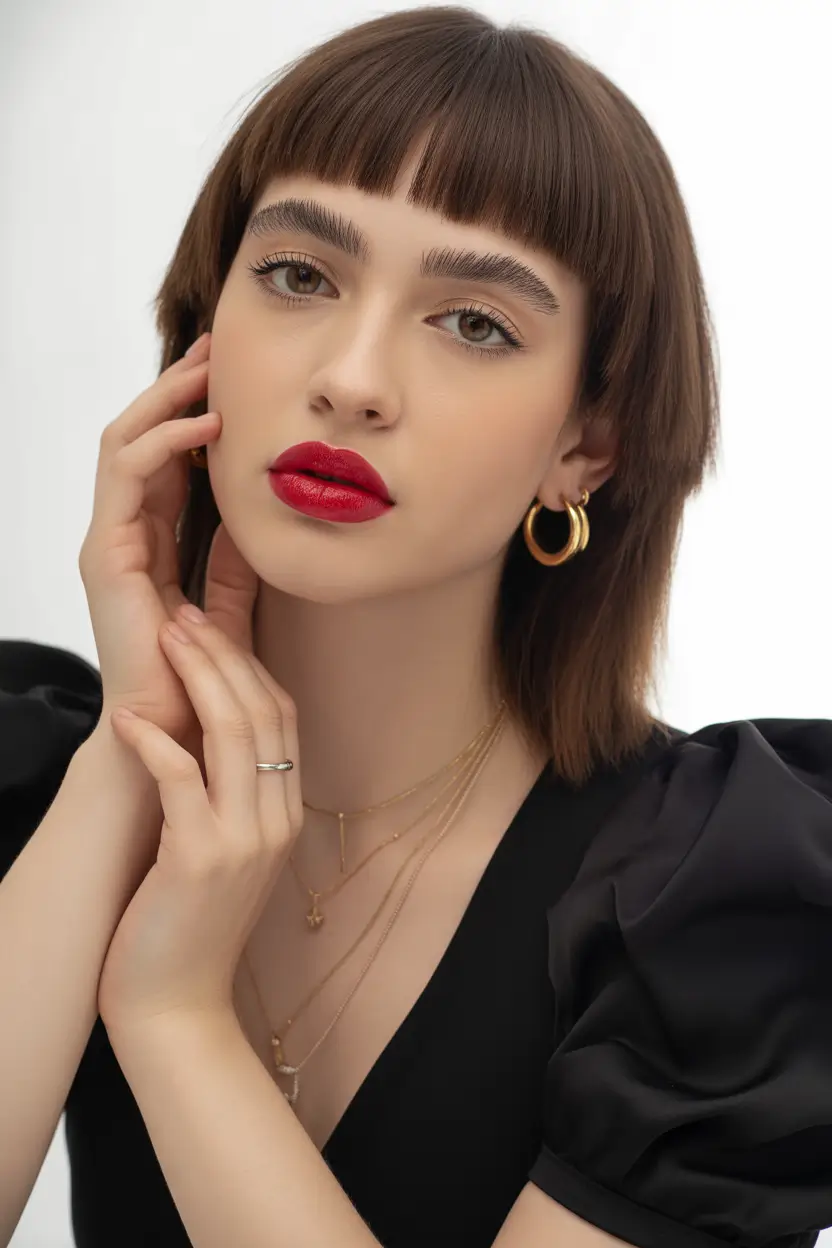 Fall haircut with bangs The Luxe Micro Bang Revival