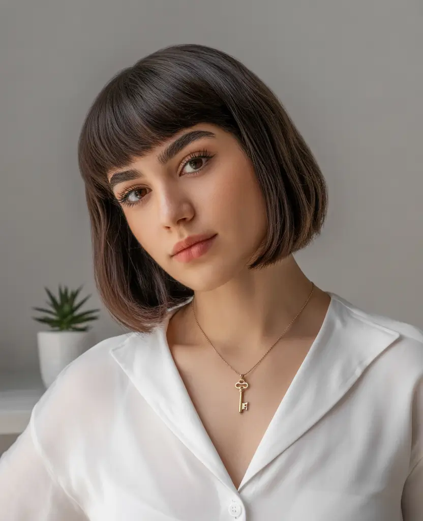 Fall haircut with bangs The Chicest Short French Bob