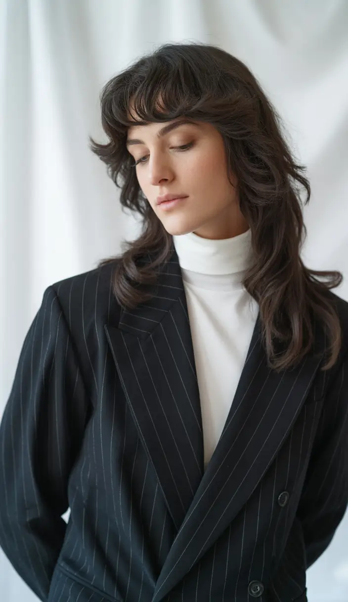 Fall haircut with bangs The Soft Power Shag