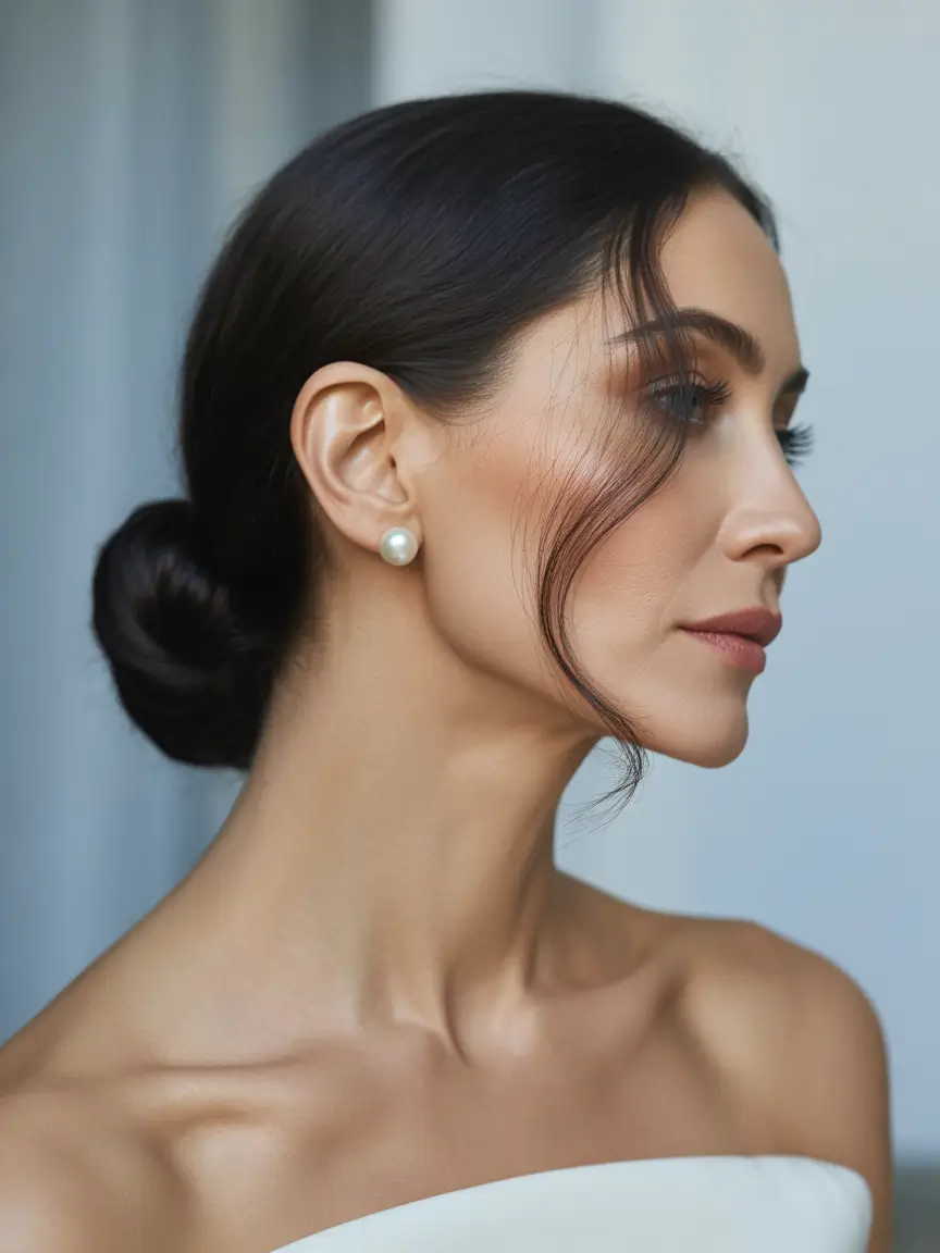 Fall hairstyles for women over 50 Elegant Simplicity with Face-Framing Detail