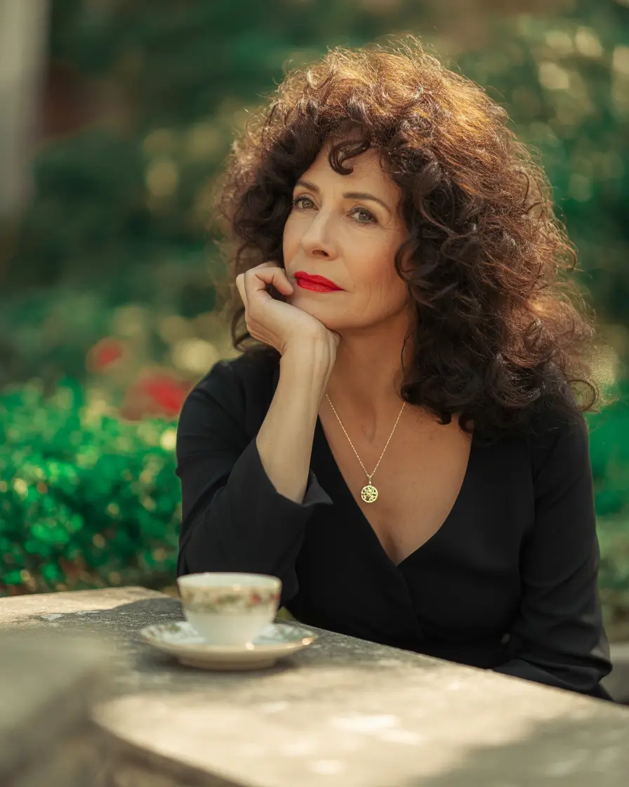 Fall hairstyles for women over 50 Soft Curly Volume with Parisian Charm