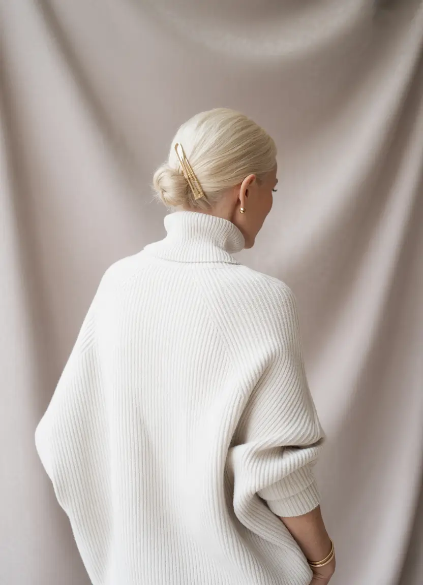 Fall hairstyles for women over 50 Chic Low Twist with Statement Clip