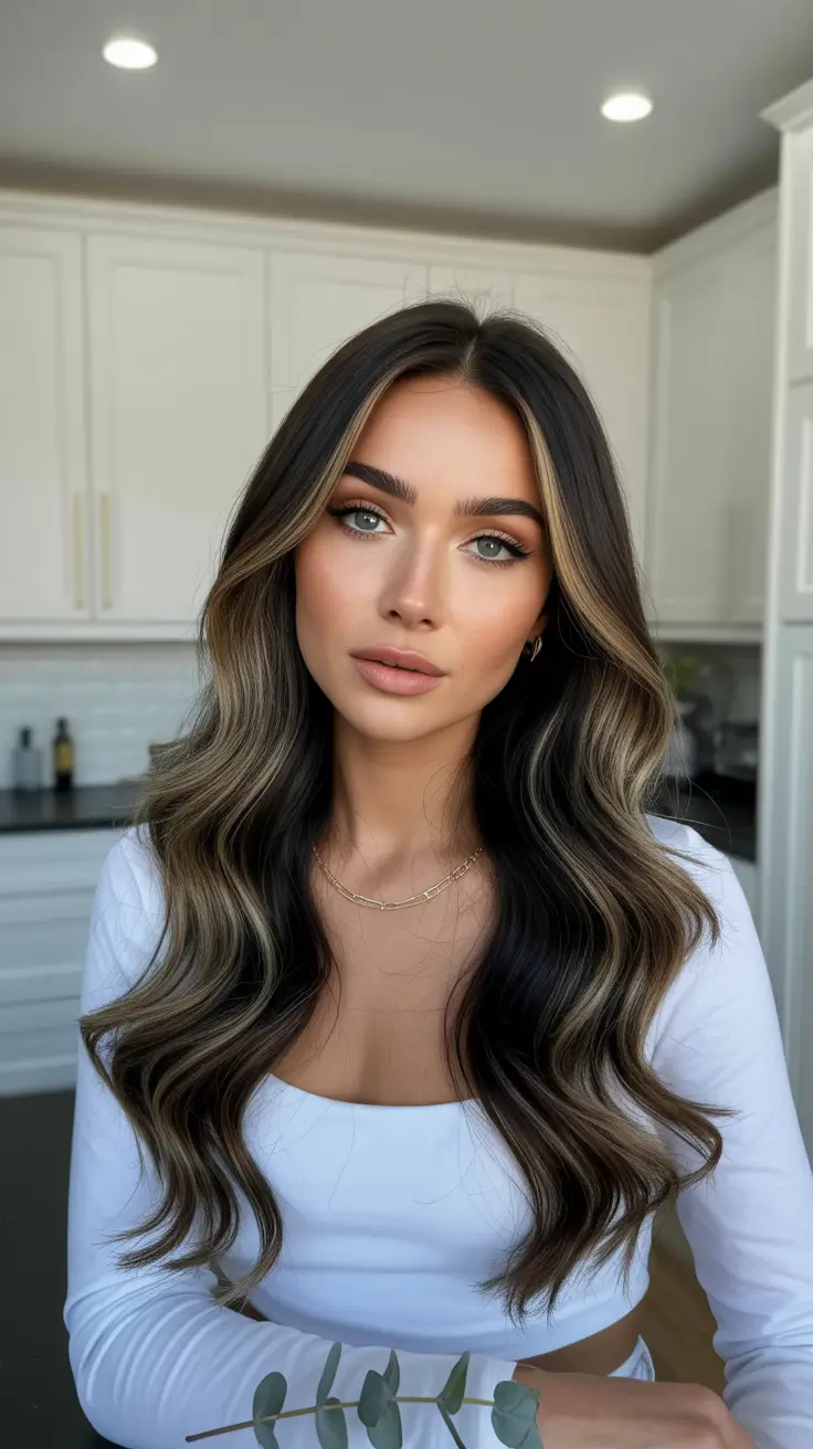 Fall hair color ideas for black hair Cinnamon Blonde Balayage for Dimensional Warmth