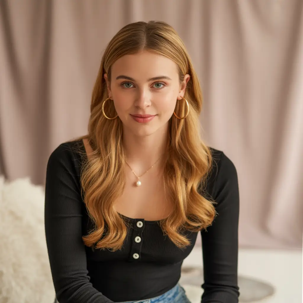 caramel autumn fall hair colors Golden Honey Blonde with Soft Loose Waves