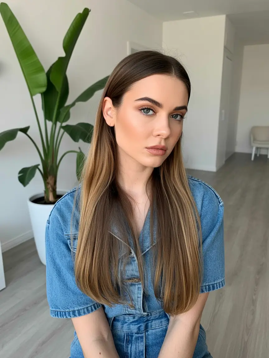 caramel autumn fall hair colors Sleek Caramel Ends on Chocolate Base