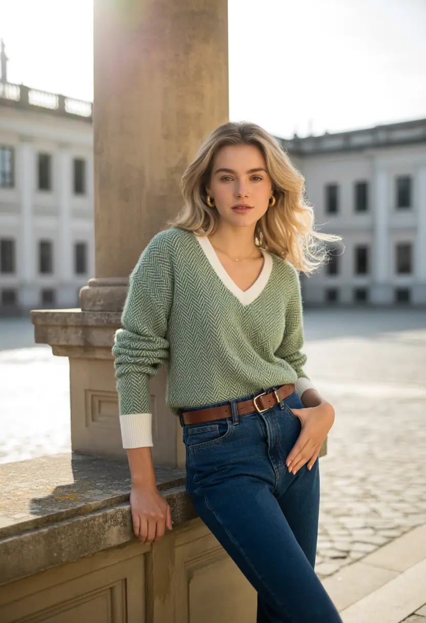 fall outfits with jeans Minty Fresh for Fall