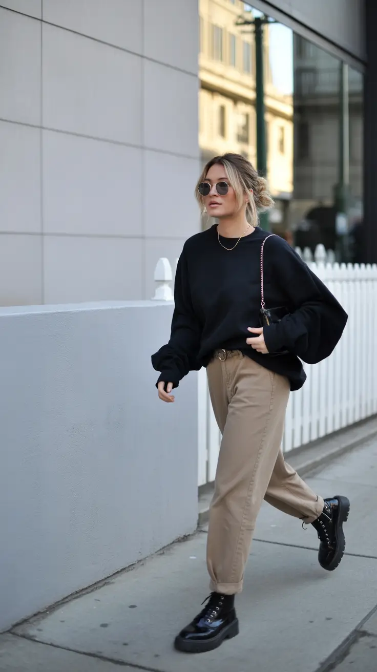 casual Monochrome Cool, but Make It Fall