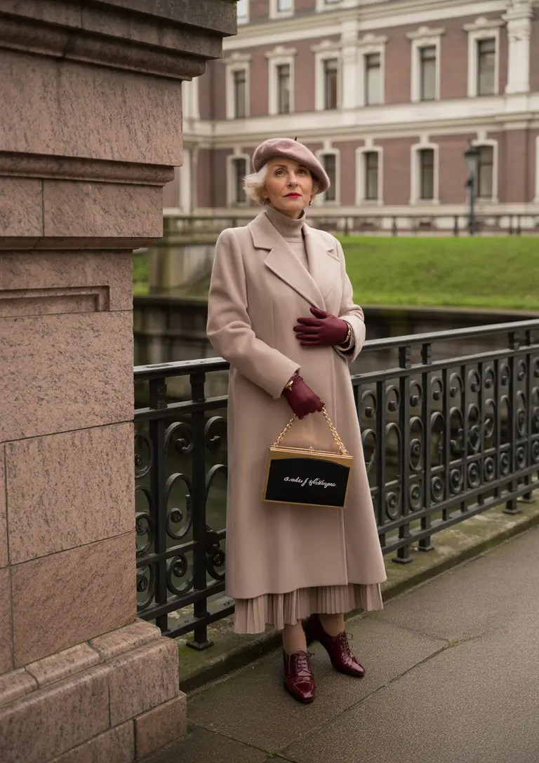 fall outfits for women over 60 Parisian Pastels With a Luxe Edge