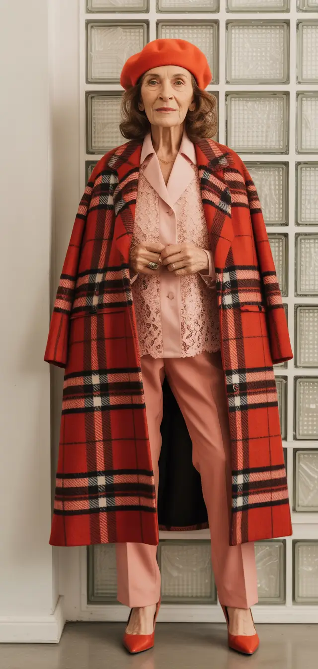 fall-outfits-for-women-over-60-Effortlessly-Bold-in-Red-and-Pink