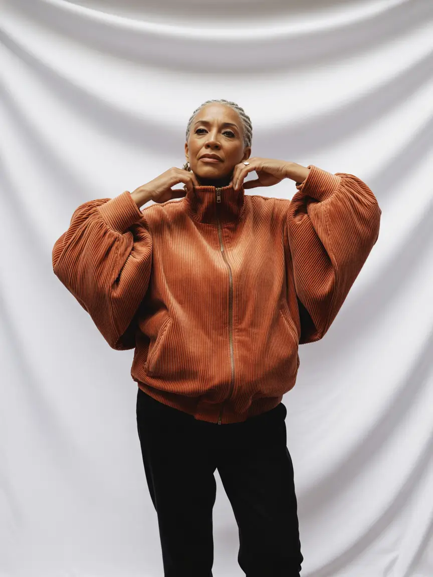 fall outfits for women over 60 Earthy Volume and Streetwear Ease