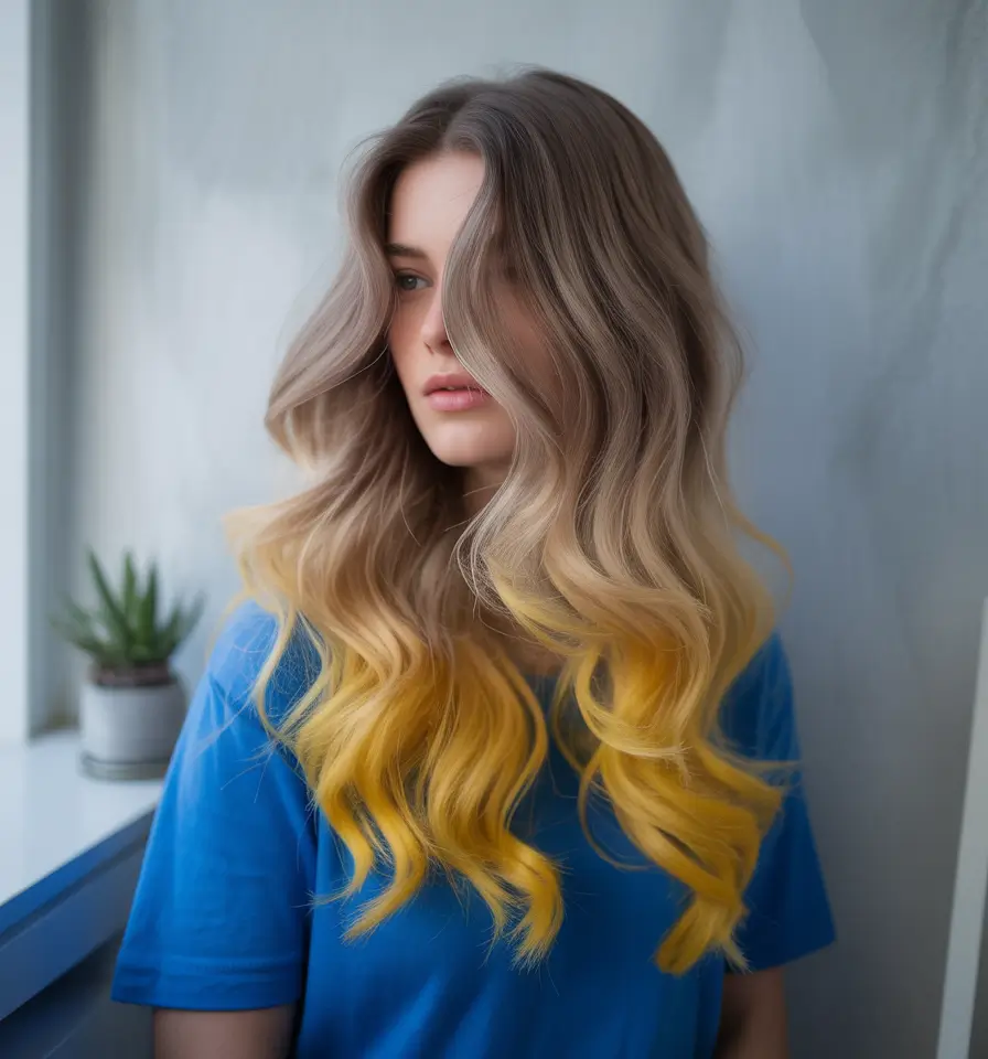 cute fall hair colors Golden Honey Ends