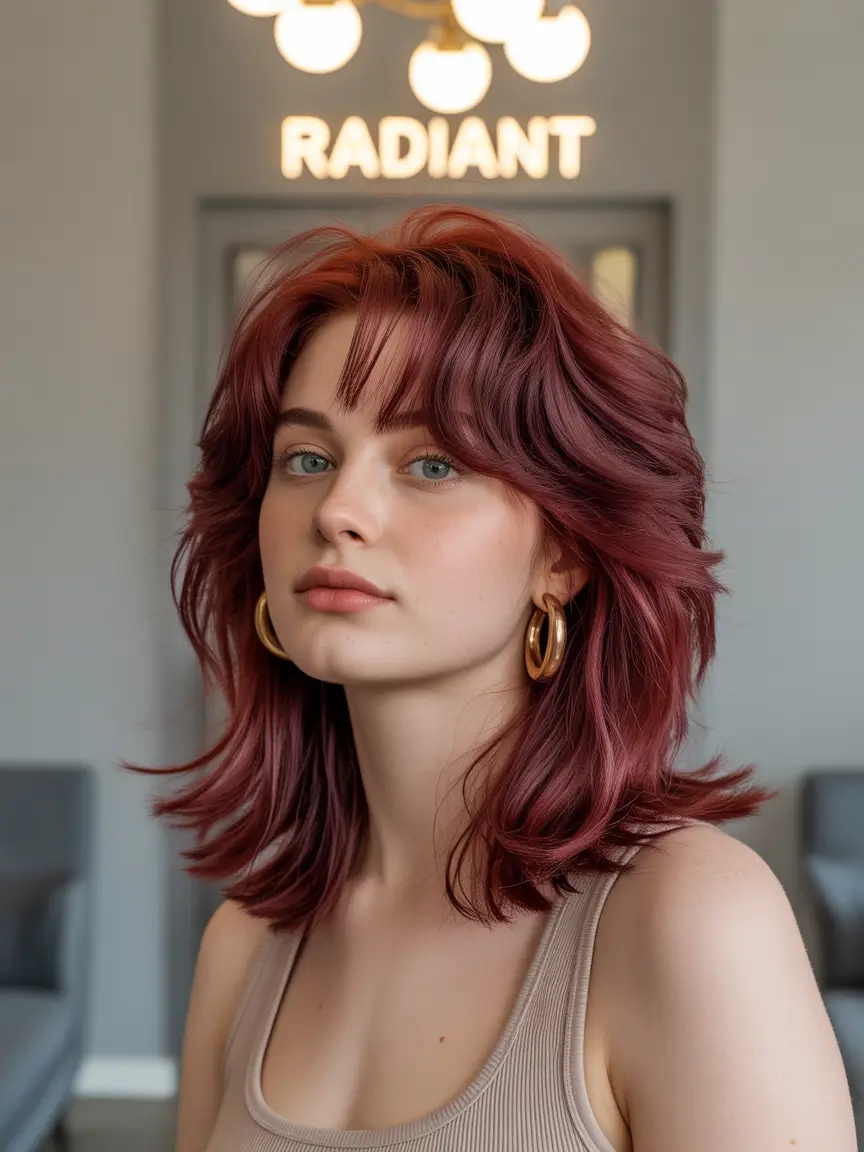 cute fall hair colors Cinnamon Shag Revival