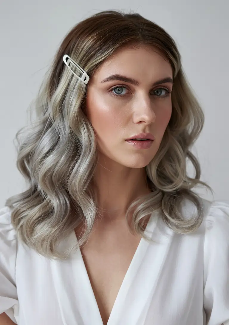 cute fall hair colors Smoke-Tinted Glam Waves