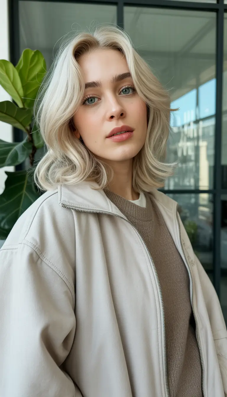 cute fall hair colors Milky Mushroom Blonde