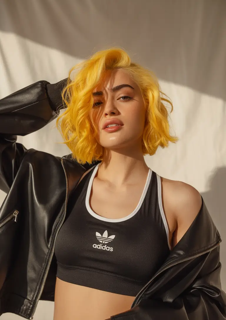 cute fall hair colors 2025 Golden Hour Yellow with Maximum Glow Power