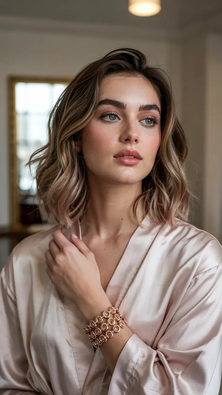 dark brown fall hair colors Rooted Blonde Brunette Bob