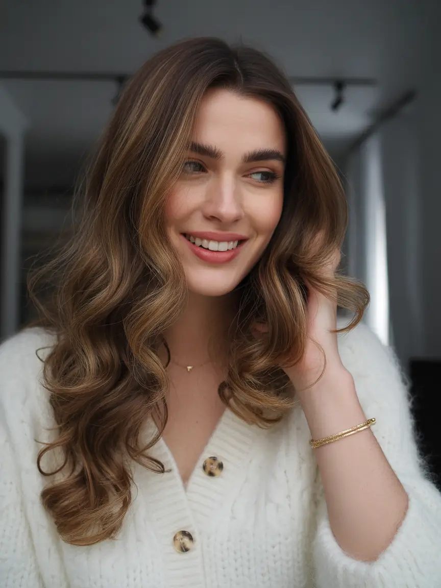 dark brown fall hair colors Velvet Chocolate Layers with Dimensional Shine