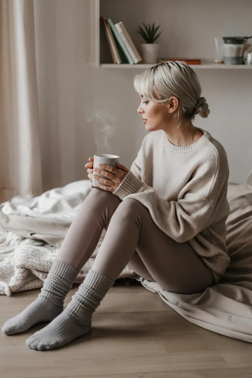 early fall outfits Coffee & Cream: Comfort in the Raw