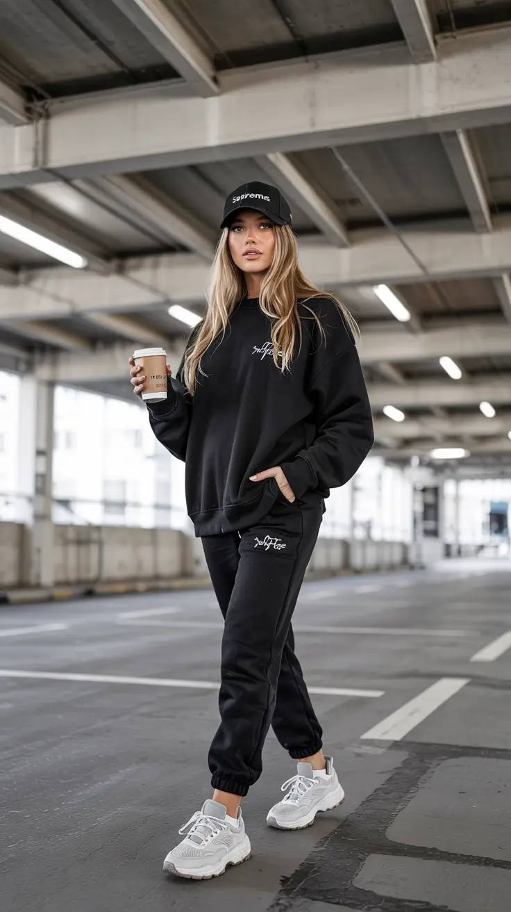 early fall outfits Sporty Comfort with Attitude