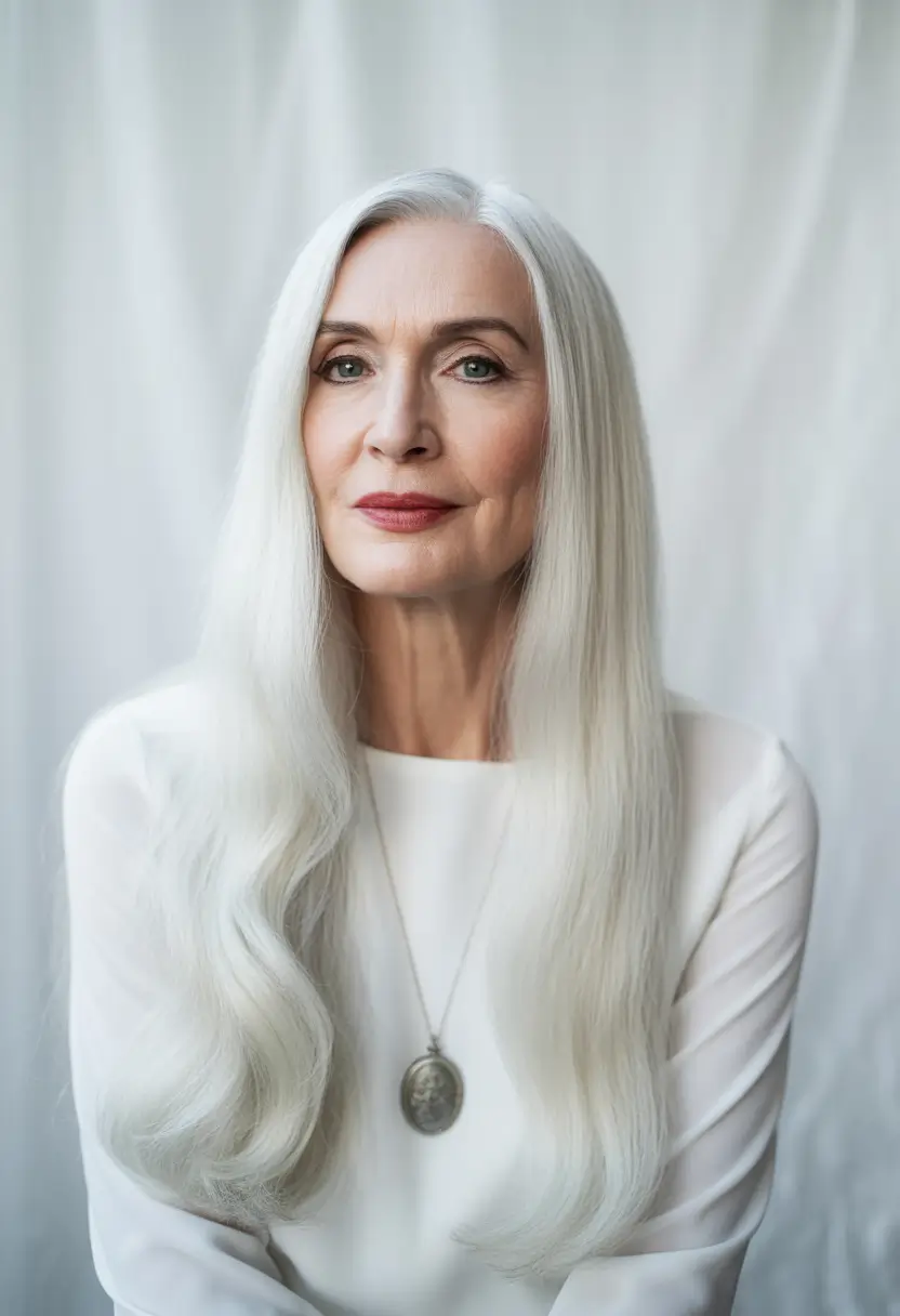 Fall haircuts for women over 60 Moonlight Straight With Ethereal Length