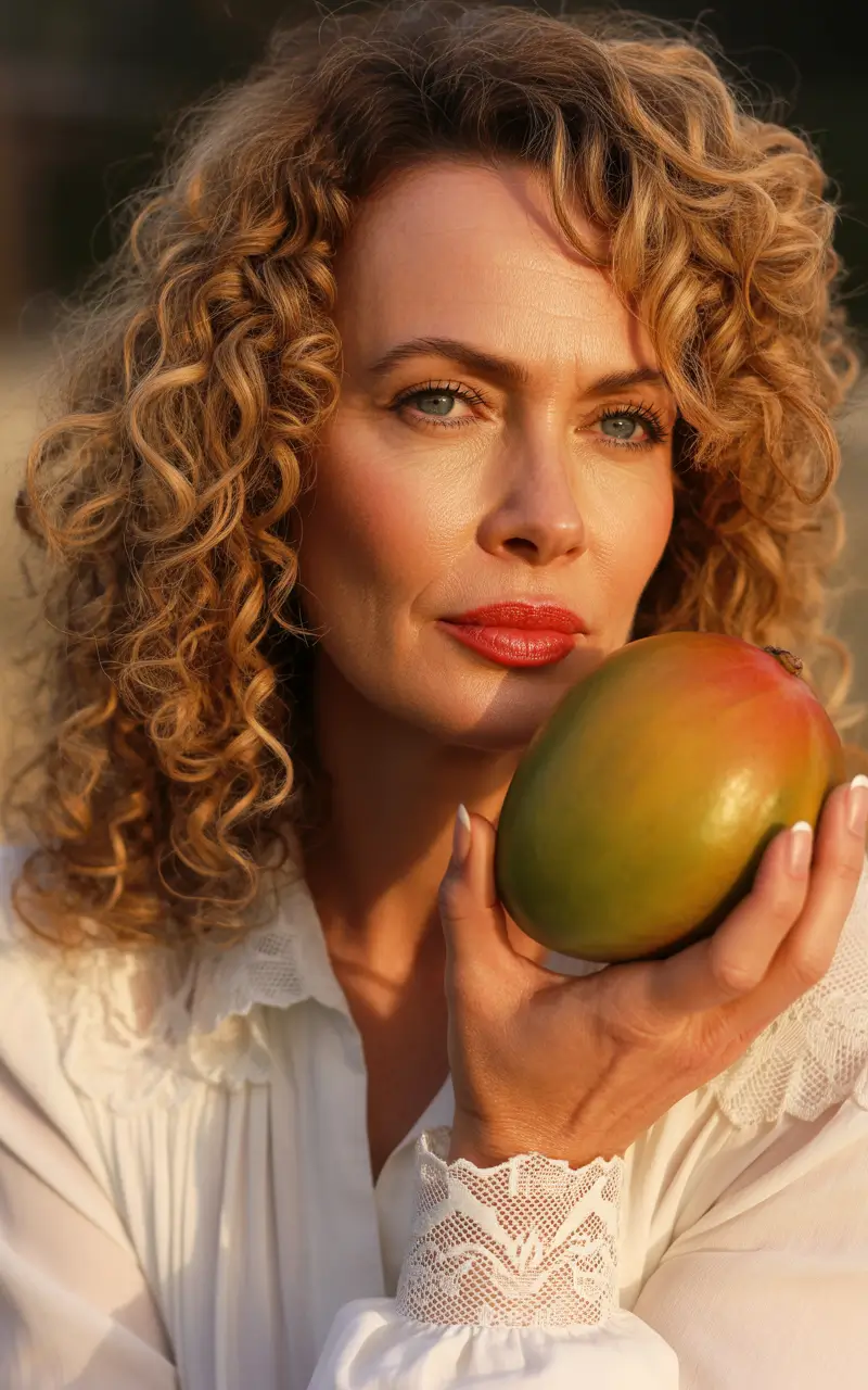 Fall hair color for women over 50+Warm Red Curly Shag with Dimension