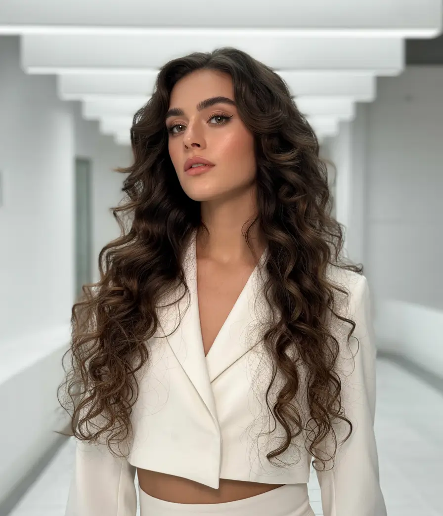 Fall long haircut Classic Long Curls with Deep Layers and Definition