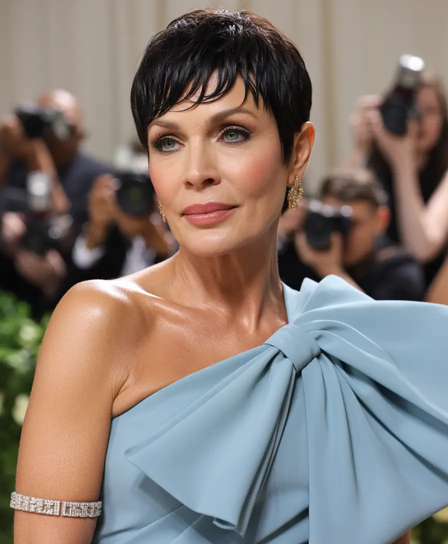 Fall haircuts for women over 50 Sculpted and Sleek for Glam Nights