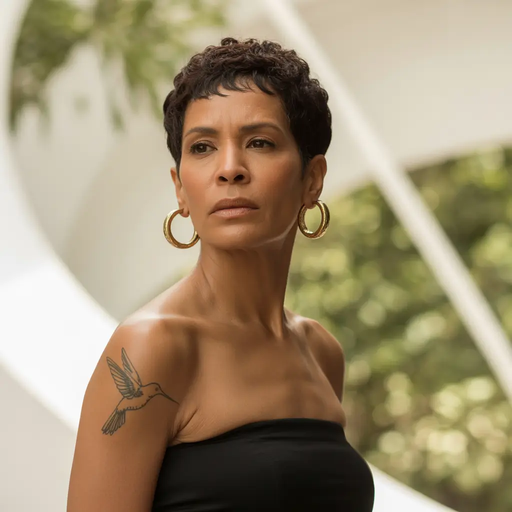 Fall haircuts for women over 50 Ultra Textured Taper with Grit