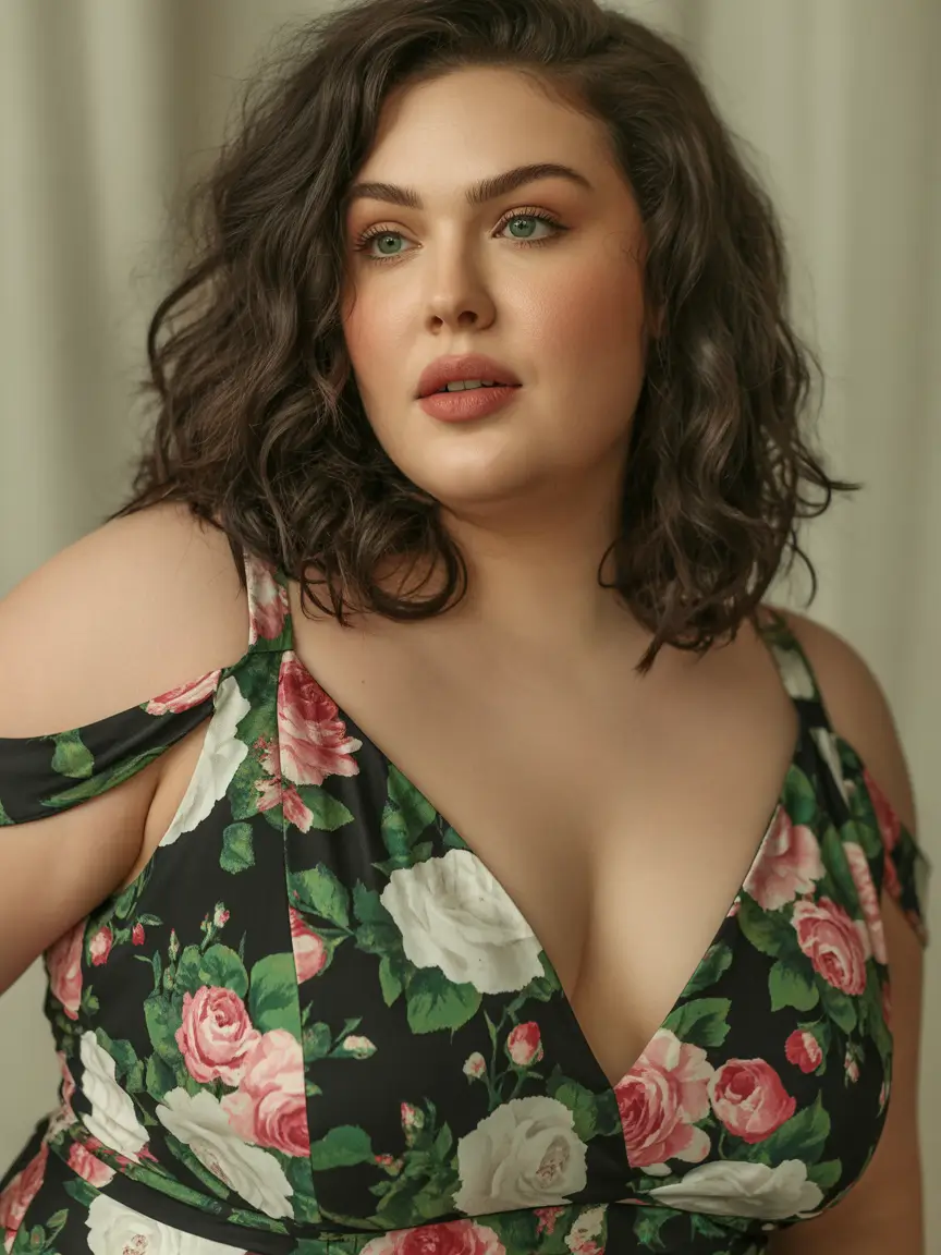 Fall haircuts for plus size women Chin-Length Curly Confidence