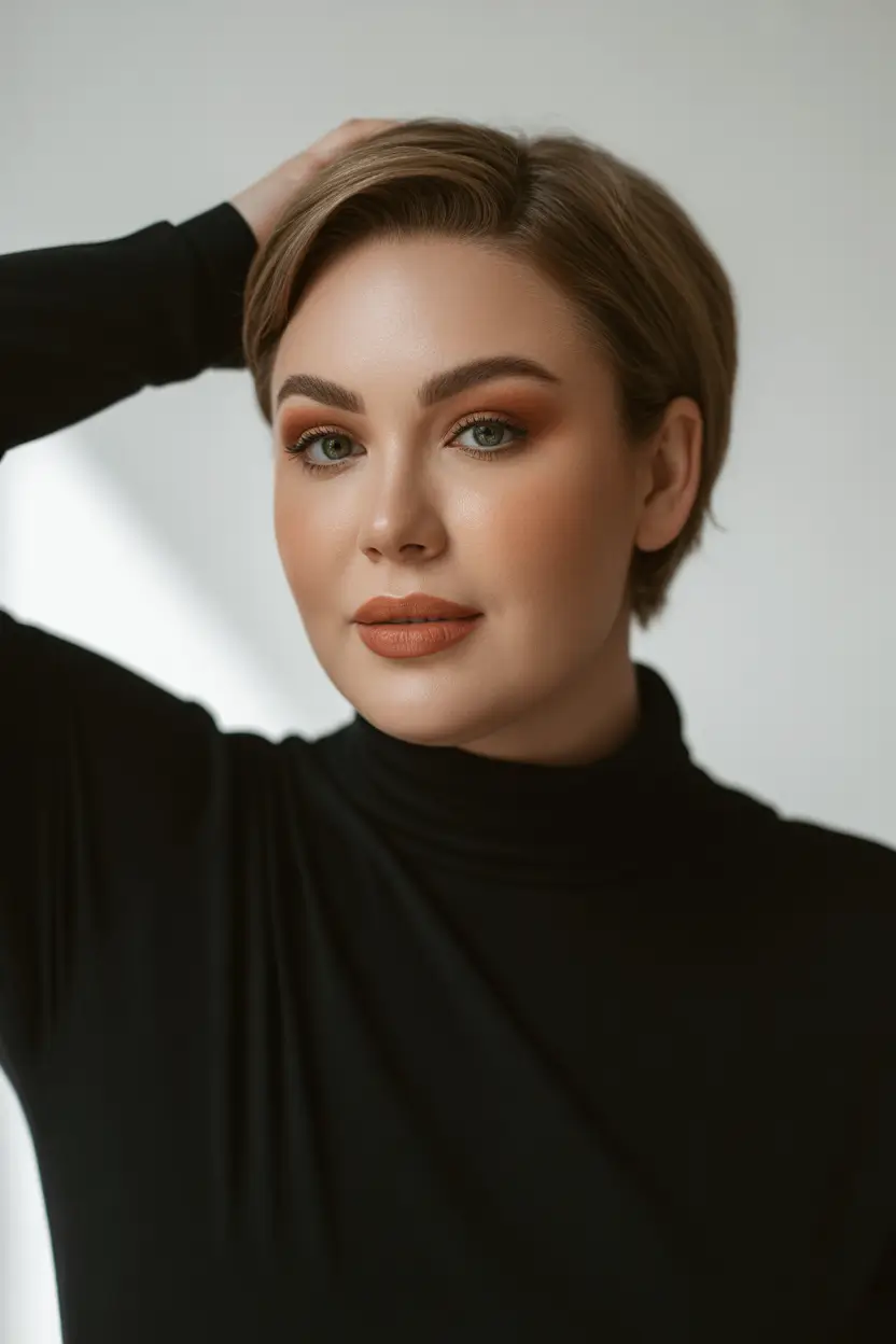 Fall haircuts for plus size women The Sleek Short Pixie, Reimagined